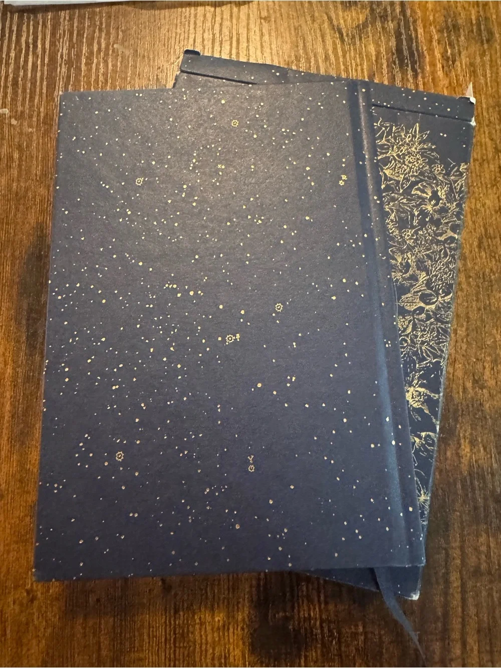 Dior Navy and Gold Foil Floral Journal NIB